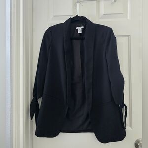 Bar III Black Open Front Blazer Size Small